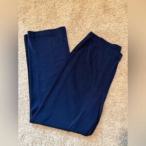 Chico’s Easywear Women’s Size 2 Short Navy Blue Pull On Pants Stretch Casual